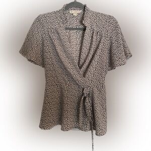 Pink Patterned Blouse 👚 Monteau Los Angeles